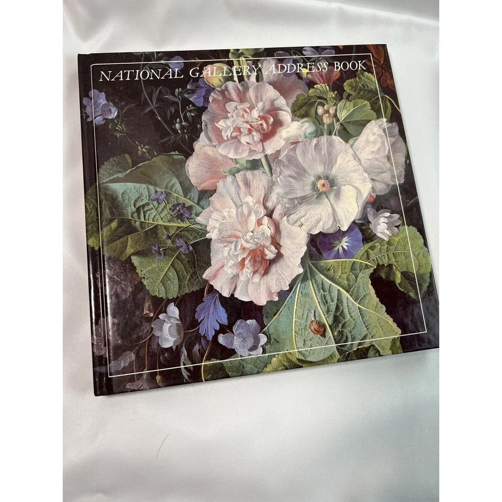 3 of VTG National Gallery Fruit & Flowers Address Book Retro 8” Hardcover London